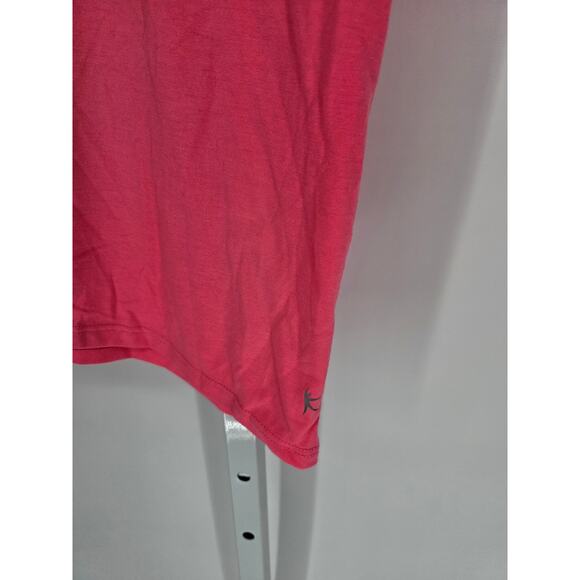 No Boundaries Women's Pink Sleeveless Athletic Text Printed Round Neck Top Sz M - Picture 3 of 4